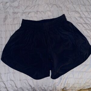 Navy blue lululemon track that 3” shorts